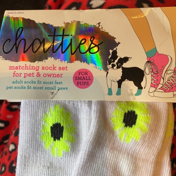 Chatties New adult owner & small dog socks crew pet pup chihuahua paws - Picture 5 of 8
